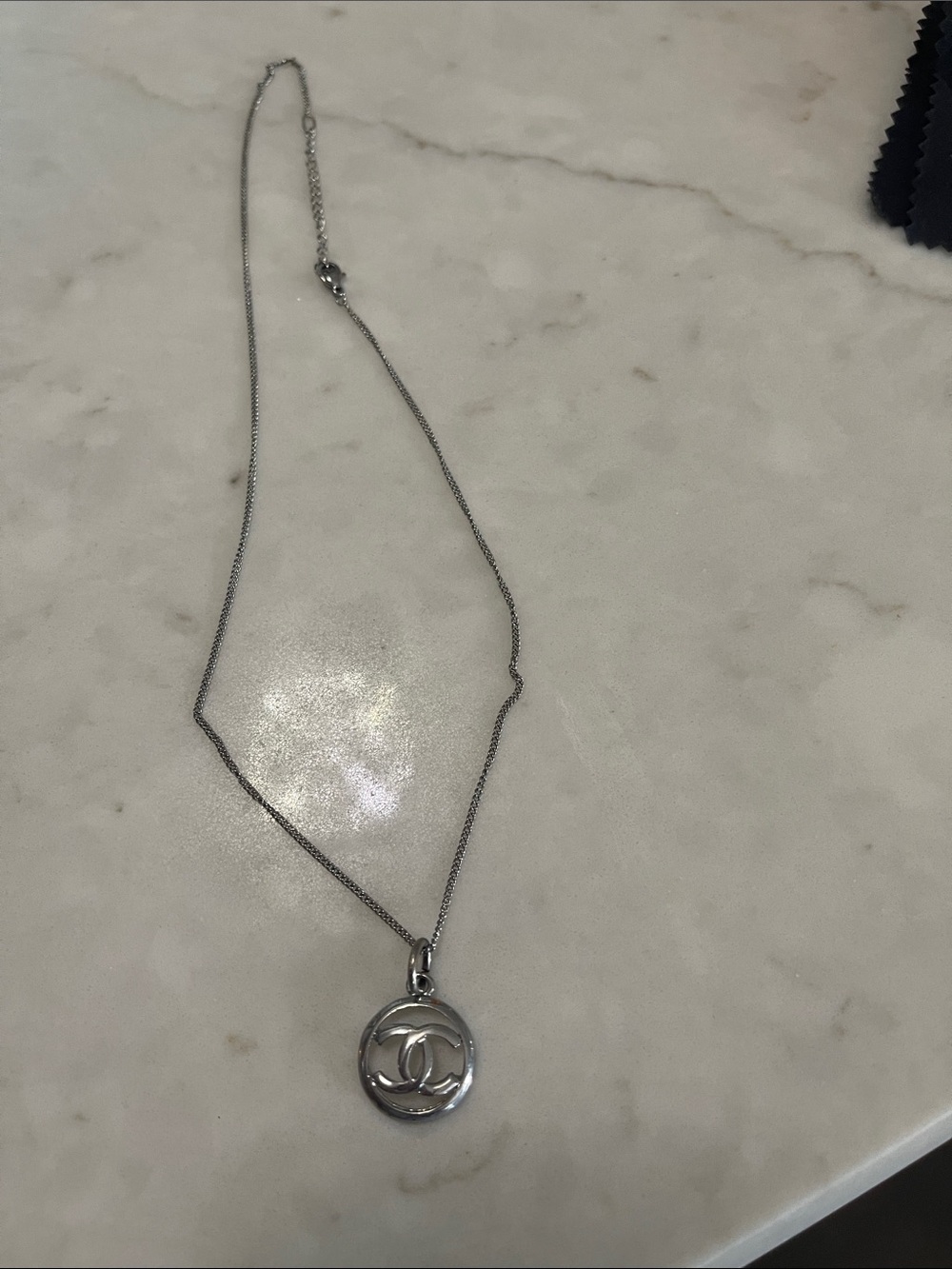 Authentic Chanel Zipper Pull with Necklace